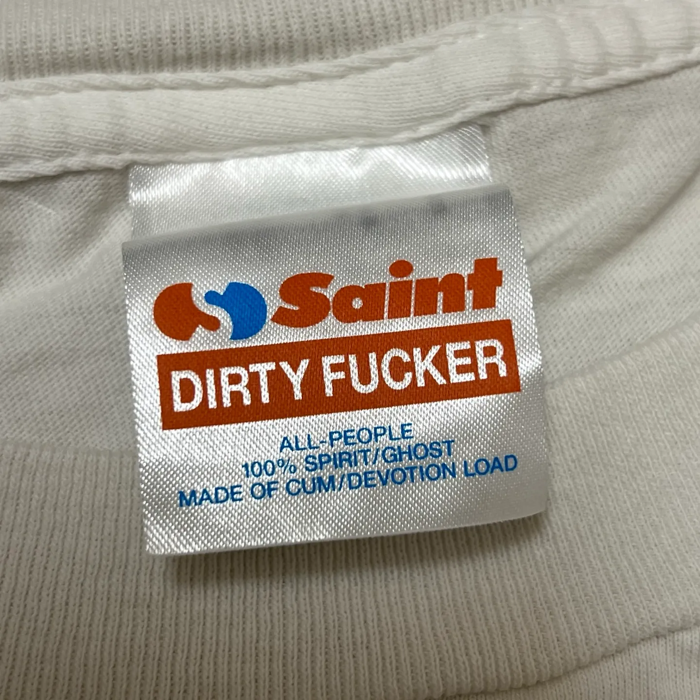 SAINT Mxxxxxx SS TEE/DAY OF THE FREAKS/WHT Monster Day/Monster Illustration Short Sleeve Off-White S-XL Same as the original version OE yarn cylinder without side seam fabric Top printing technology Zero difference restoration ZP Complete copy matching Main mark/wash mark/cherub mark complete